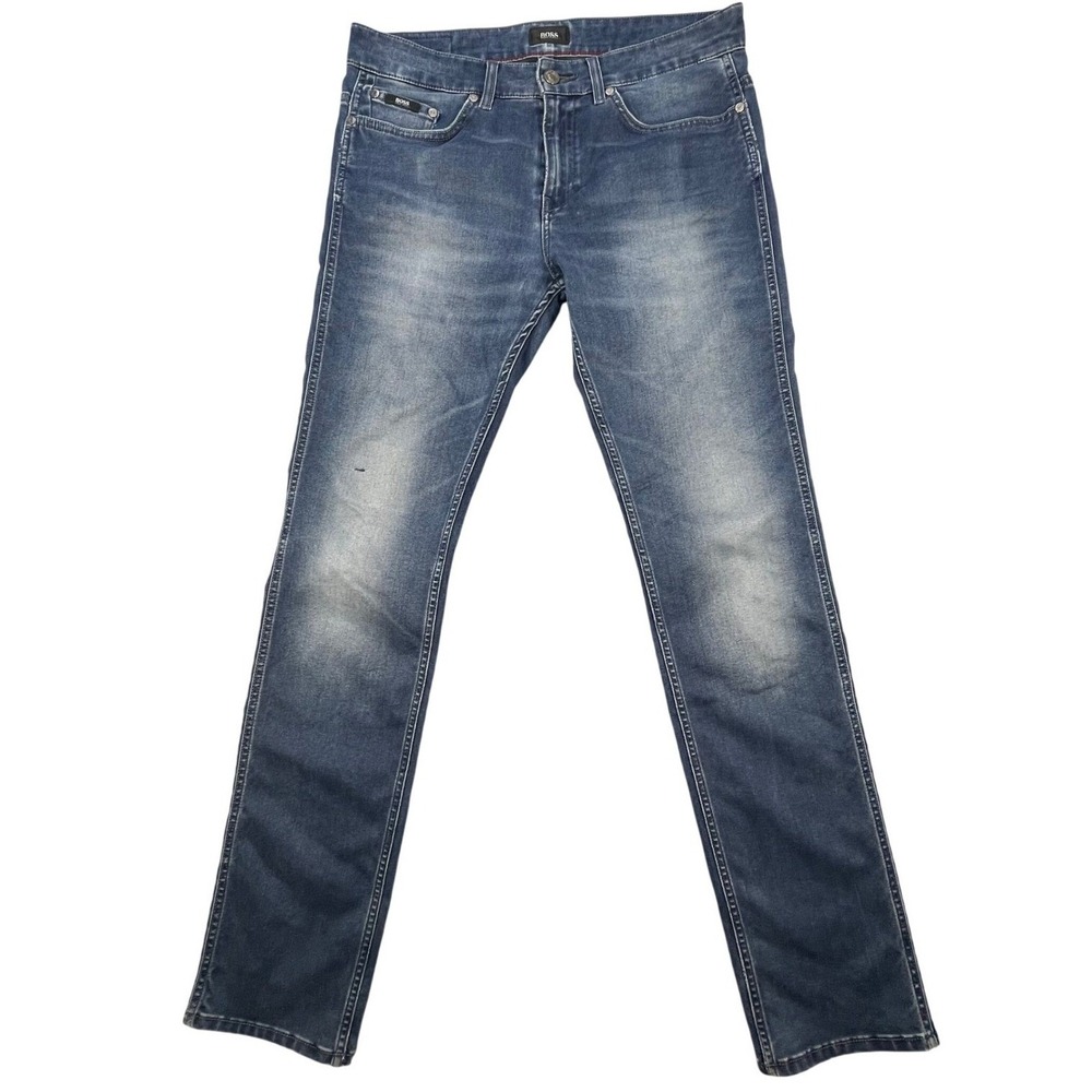 Hugo Boss Blue Delaware Slim Fit Italian Fabric Jeans Mens 32x32